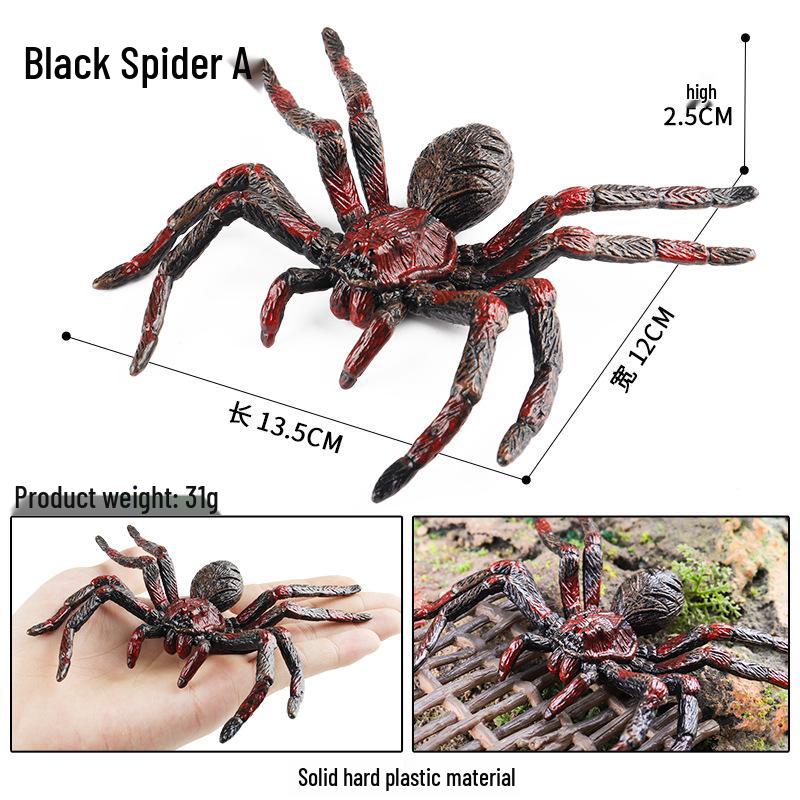 Children's Tarantula Model Toy - Realistic Prank Spider for Halloween & Cognitive Play