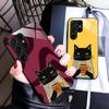 Süße Kaffee-Katze Glas Handyhülle für Samsung Galaxy A56 55 54 53 52 51 36 35 34 23 16 15 5G Buntes Cover