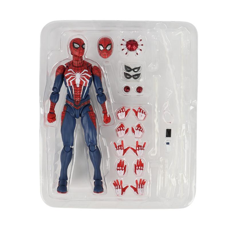 PS4 Spiderman Figure Avengers Spider Man Action Figures Upgrade Suit PS4 Game Edition Doll  Toys For Boys Gift