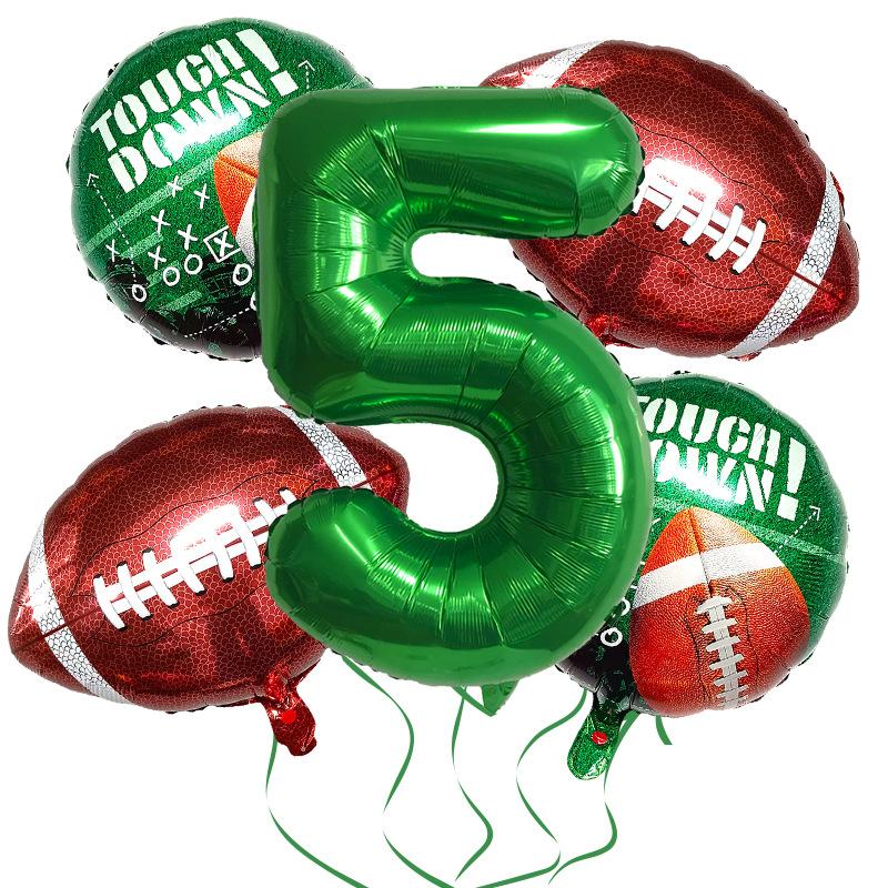 Super Bowl Rugby Aluminum Film Balloon Set Sports Competition Birthday Theme Party Supplies Decoration