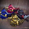 Halbgesichtsmaske aus Japan, Halloween, böser Teufel, Partymaske, Spielzeug, Dämon, Samurai-Maske, Maskerade, Party-Zubehör
