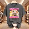 Mentally Cat Meme Aesthetic T Shirts Mens Women Vintage O-Neck Tshirt Short Sleeve Oversized Tshirts