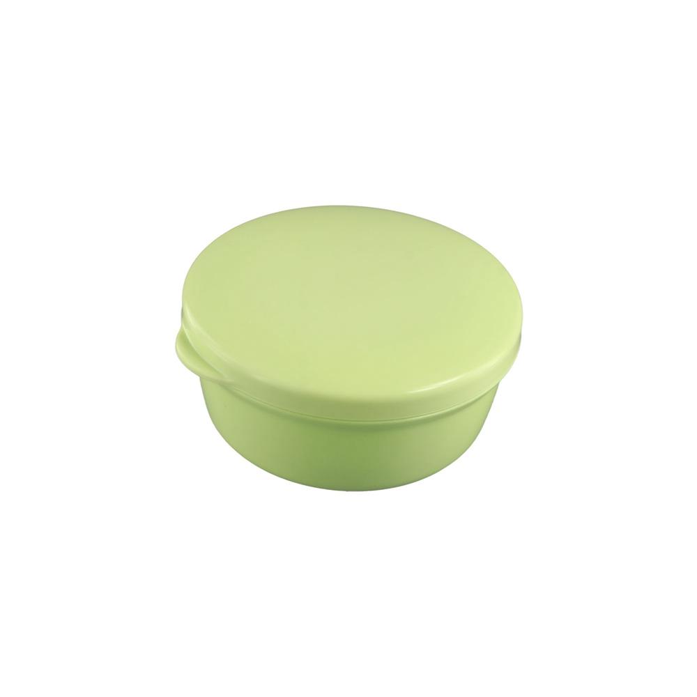 Bathroom Plastic Portable Soap Dish Round Leak-Proof Travel Soap Container Self Draining Soap Draining Rack Travel