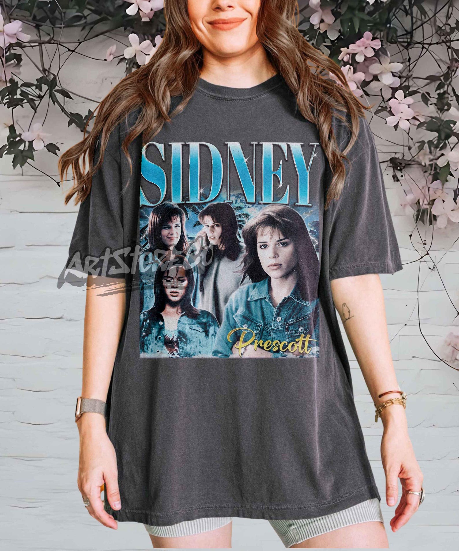 Sidney Prescott T‑Shirt, Vintage Slasher Horror Movie Fan Tee L