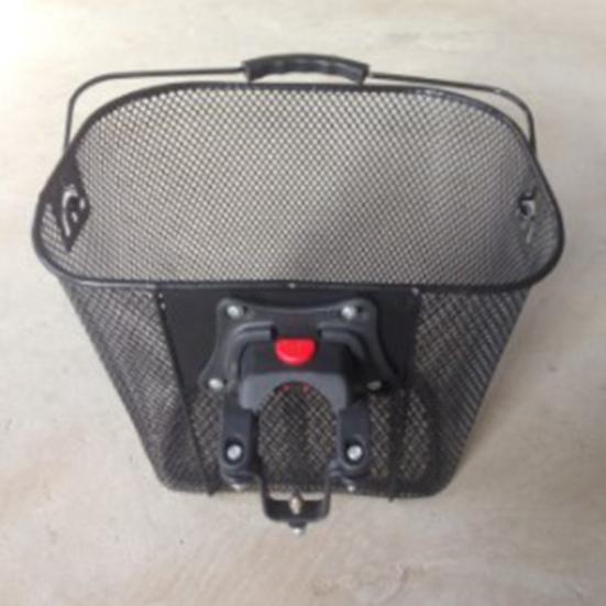 1 Set Bike Basket Large Capacity Easy to Install Metal Mesh Bike Basket