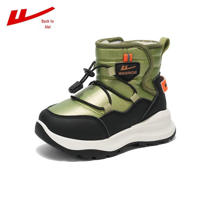 Huili Girls' Fleece-Lined Snow Boots - Warm, Thick, Cold-Proof High-Top Boots for -40°C.