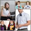 [NiceYnn] 2-Piece Set, Unisex Cross Tie, Pre-Tie Bow Tie with Adjustable Snap Button, for Shirts, Uniforms, School, Birthday Gifts