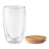 MidOcean Tirana Bamboo Double Wall 450ml Glass
