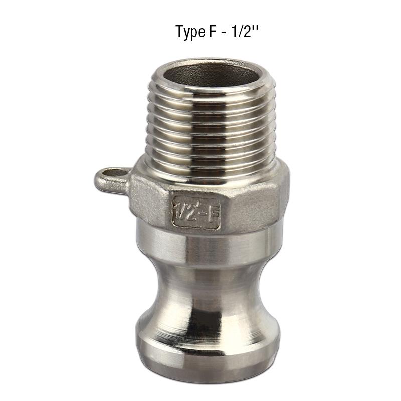 Camlock-Schnellkupplung, 1/2'' Edelstahl Camlock-Fittings Verbinder Cam- und Nut-Schlauchrohr-Fitting-Adapter, 3/4'' Cam-Lock-Typ
