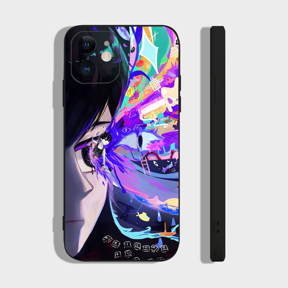 Game Anime Style Omori Phone Case For IPhone 17 Air 16 15 14 13 Pro Max 11 12 Black Silicone Cover