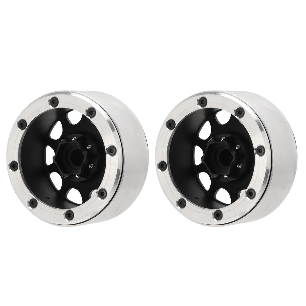 2Pcs 1.9 Inch Wheel Hub Aluminum Alloy Beadlock Wheels Hubs for Scx10 RC Car