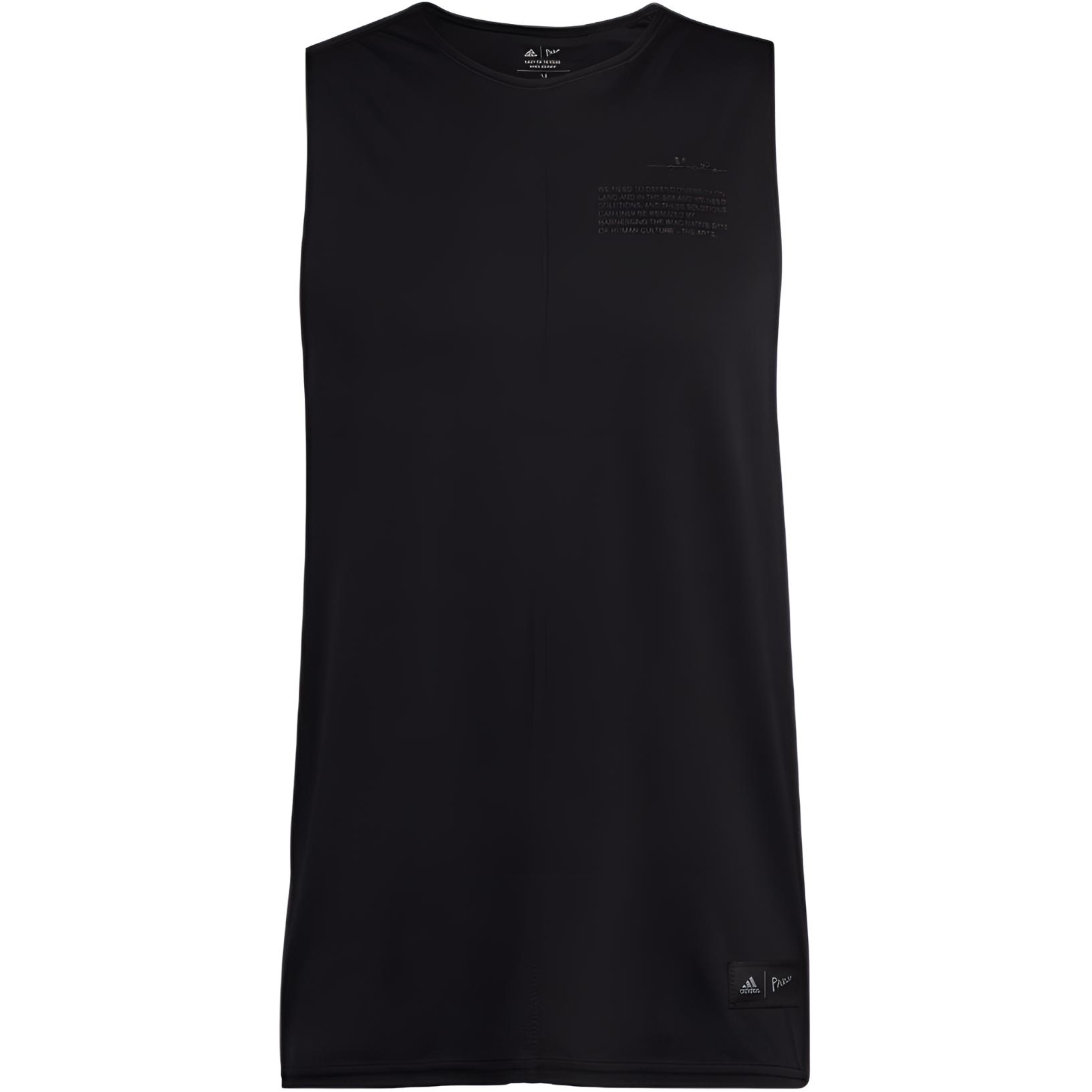 Мужские и женские майки Adidas Черный круглый вырез Умеренный прямой крой HK4514 XXL