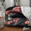1pc Cat Fashion Decor Blanket Lightweight Blanket Throw Blanket For Sofa, Bed, Travel, Camping, Livingroom, Office yy251010038