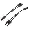 1 Pair Y Branch Connector Solar Panel Adapter Cable Splitter