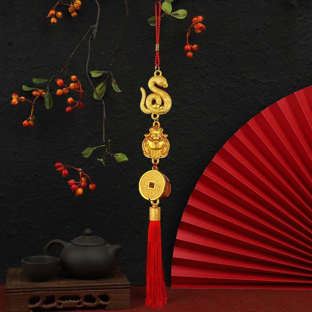Long Tassel Chinese Lunar New Year Snake Pendant Spring Festival Hanging Ornament  Collections