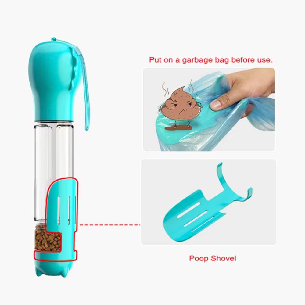 3 in 1 Pet Water Food Dispenser 300/500ml Dog Food Feeder Creative Pet Dog Water Bottle  Cat