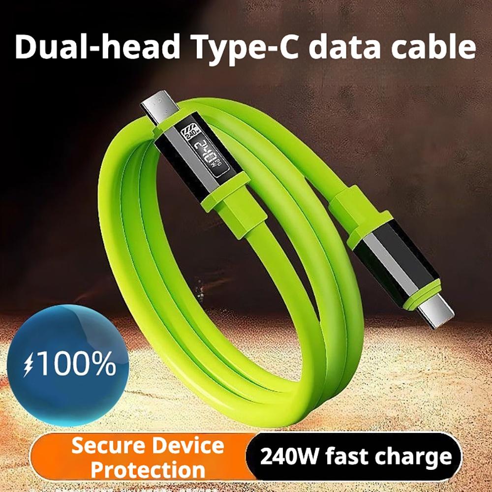 240W Type C To Type C Super Fast Charging Cable Universal High Power Charger USB Cord for iPhone 16 15 14 Xiaomi Huawei Samsung