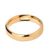 18K Gold 3MM Retro Frosted Stainless Steel Fashion Ring for Women
