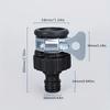 Connettore Universale per Tubo ad Alta Pressione con Filtro dell'Acqua Integrato - Adatto a Filettature EU/US, A Prova di Perdite per Pistole Lavaggio Auto & Giardin