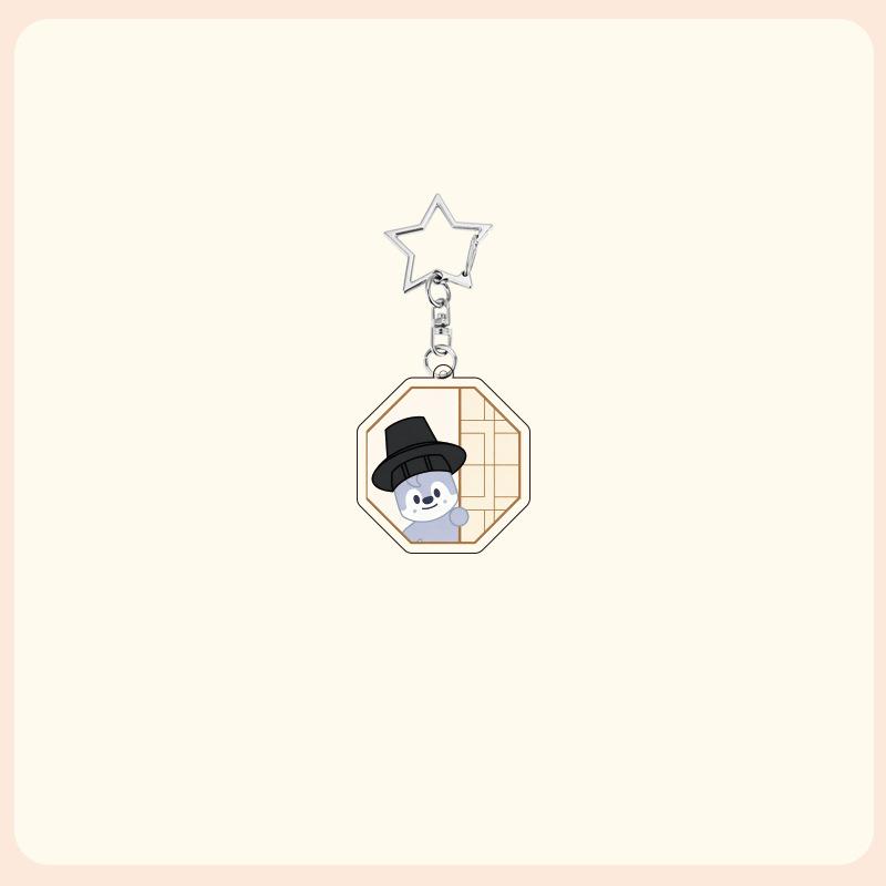 Flash Cartoon Acrylic Keychain Bag Decoration Small Pendant Cute Peripheral SKZOO DO IT Lightweight Carry Portable Mini