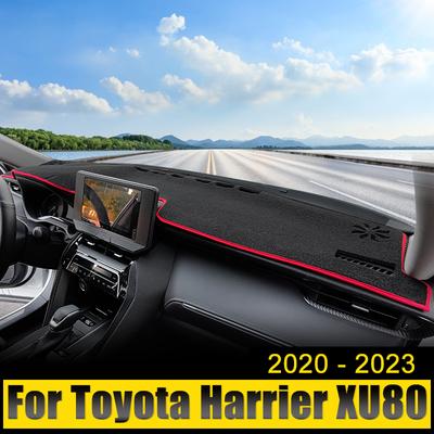 Toyota Harrier Venza XU80 2020-2022 2023 Hibrit Araba Gösterge Paneli Kılıfı Işığı Önleyici Ped Güneşlik Anti-UV Halılar Kaymaz Paspaslar