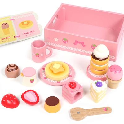 Dřevěné hračky do zahrady pro matky od 12 let First Sweet Cafe Ribbon Vzdělávací hračky Sada dřevěných hracích domečků pro děti od 18 měsíců 1,5" 441-31317