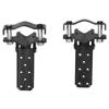 Foldable Footrest Foot Step Pegs Steel Pedal Black Universal for Retro Motorcycle ATV