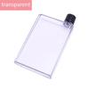 Creative Simple A6 Paper Cup Handy Portable Plastic Water Square Water Bottle Cup Leisure Sports Flat Kettle Wholesale Bottle