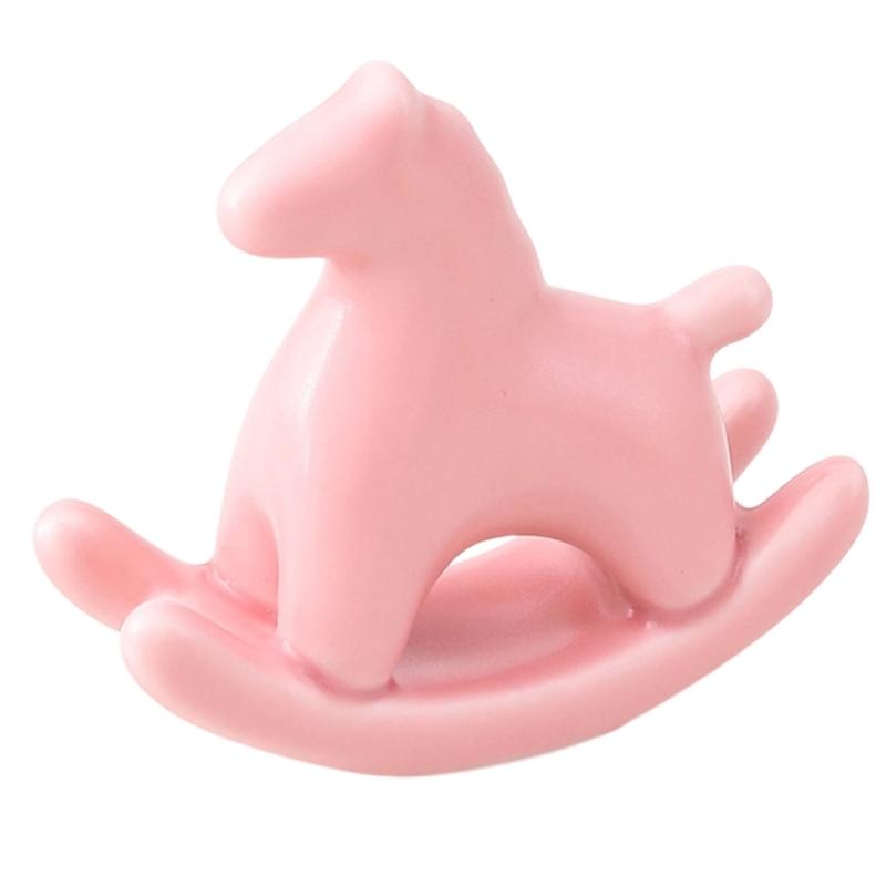 Creative Ceramic Rocking Horse Figurine Exquisited Design Animal Decoration Adds Charm To Any Room