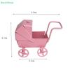 1:12 Doll House Pink Mini Rickshaw Baby Stroller Model Scene Accessories Props
