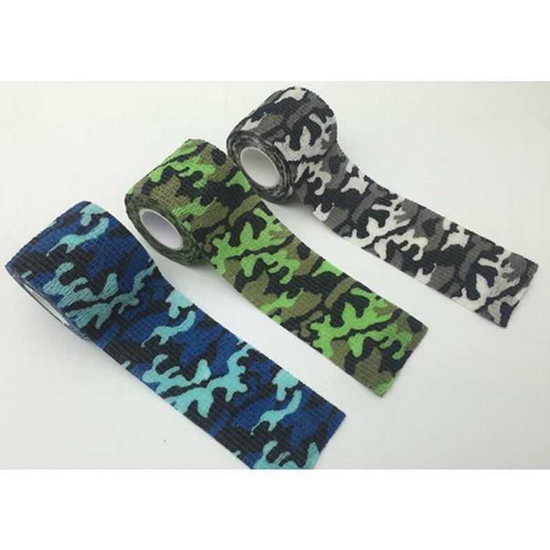 Multifunctional Outdoor Riding Camouflage Tape Tactical Military Fan Camouflage Tape Self-adhesive Retractable Tape