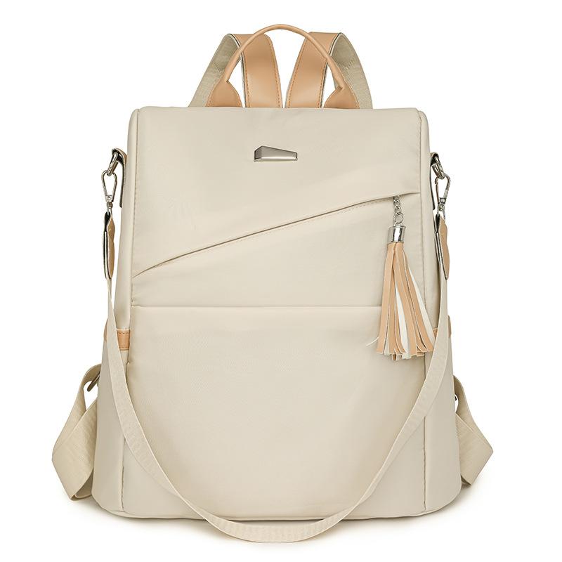 Large Capacity Casual Backpack, Urban Simple Commuter Women's Shoulder Bag, Multi-functional Fashion Versatile Hand Carry Backpack