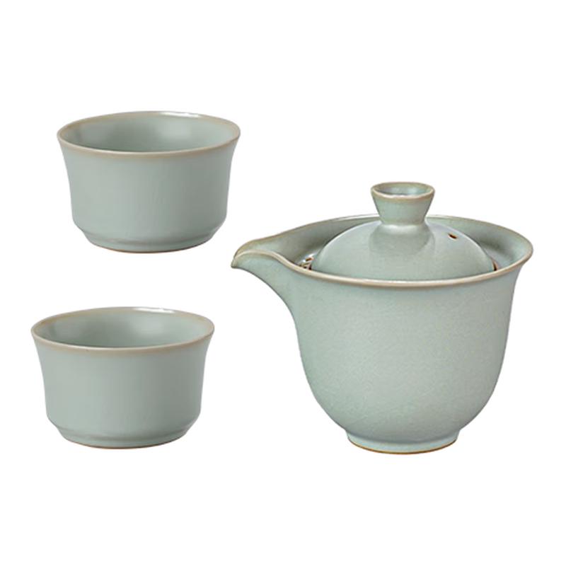 Zhou Zetang Jingdezhen Celadon Ru Kiln Tea Ware Collection