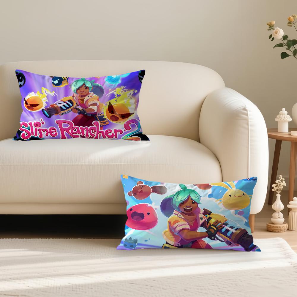 Game Slime Rancher 2 Pillow Case Cover Suitable For Livingroom Bedroom Sofa Home Decoration Cushion