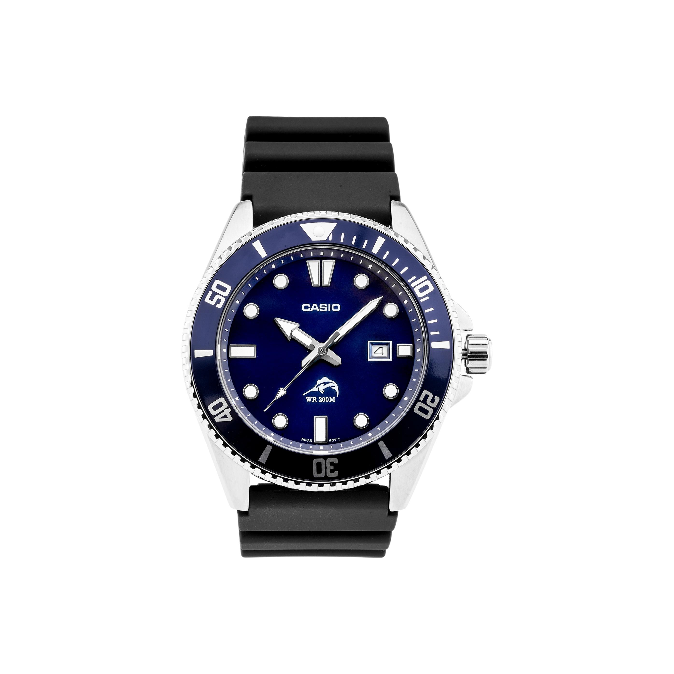 CASIO Men YOUTH Blue Watch MDV-106B-2A MDV-106B-2A Blue Black Watch Dial