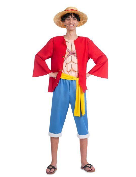 Déguisement One Piece Luffy adulte - MY OTHER ME FUN COMPANY, SL. - Noir - Pour Carnaval et fêtes costumées
