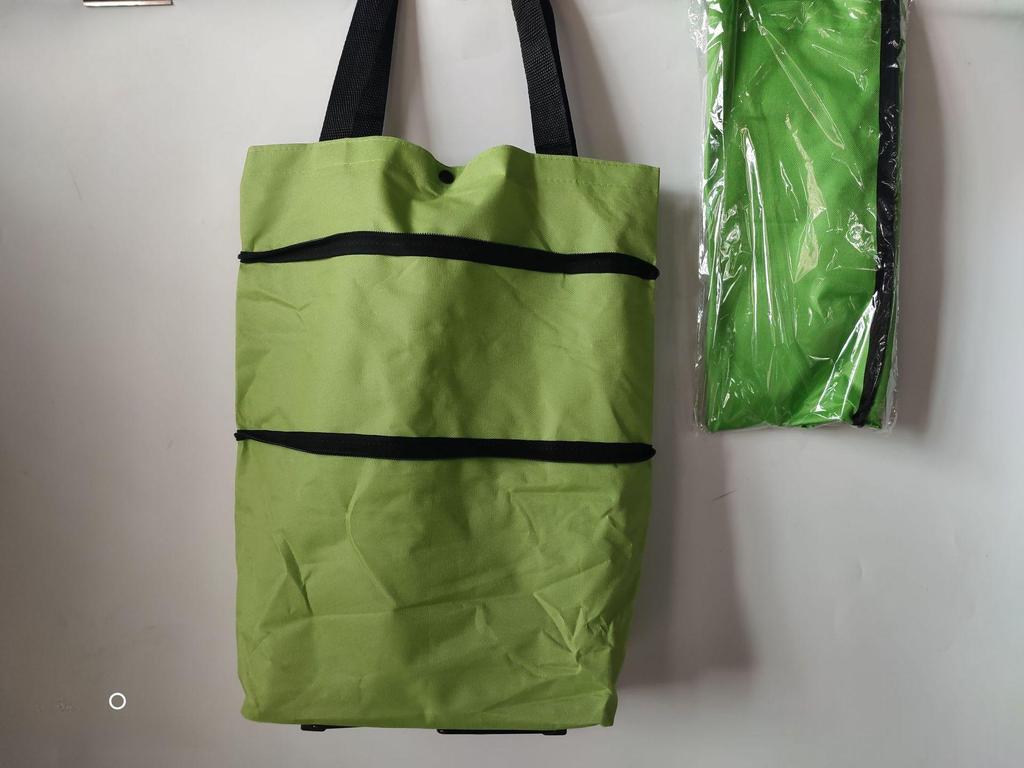 Faltbarer Polyester-Einkaufswagen mit Rädern - Tragbare Trolley-Tasche