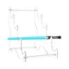 Acrylic Desktop Lightsaber Stand 4 Tier Lightsaber Holder Light Saber Display Rack for Swords Transp