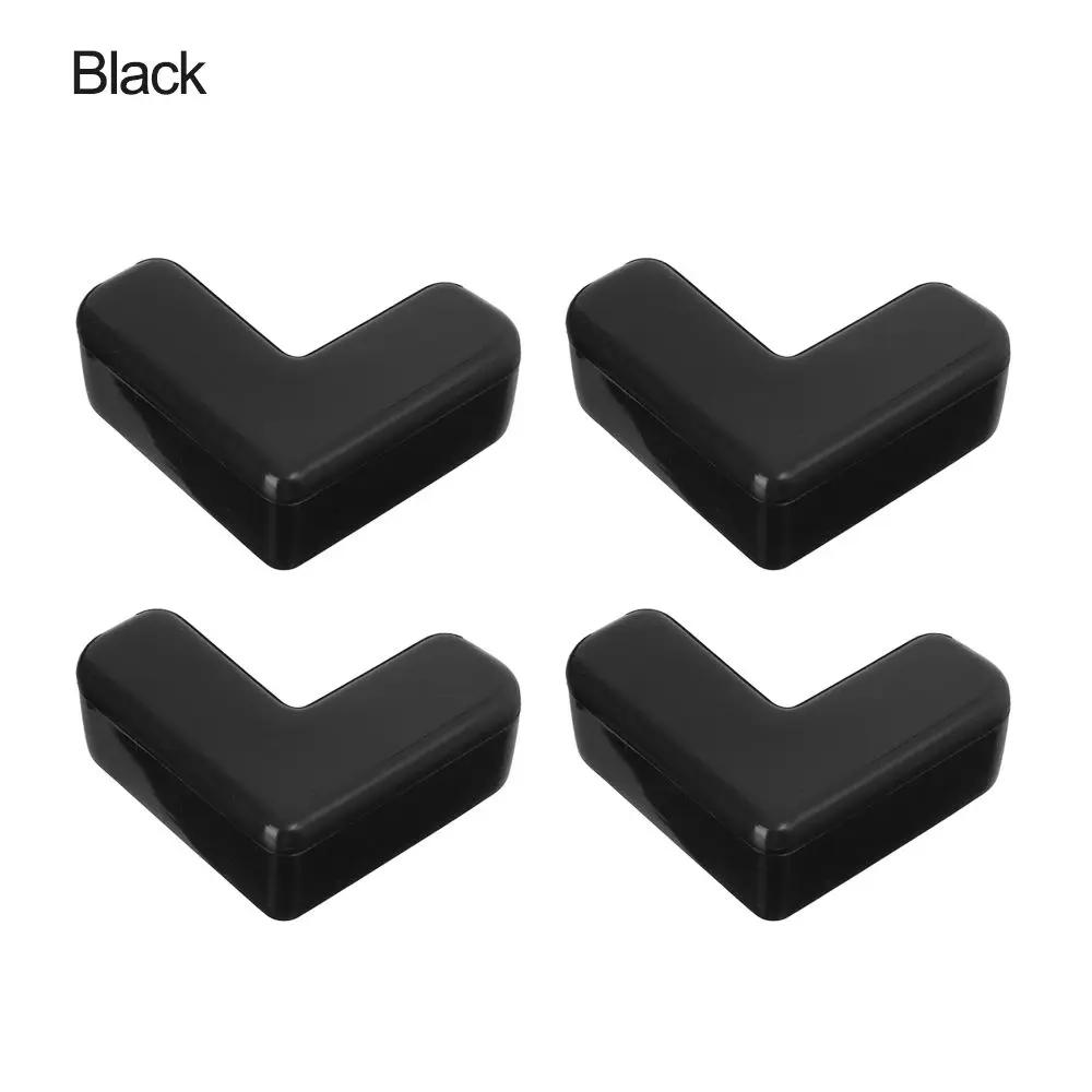 

4Pcs Baby Kids Security Desk Table Corner Protector Anticollision Strip Edge Protection Corner Guards чёрный