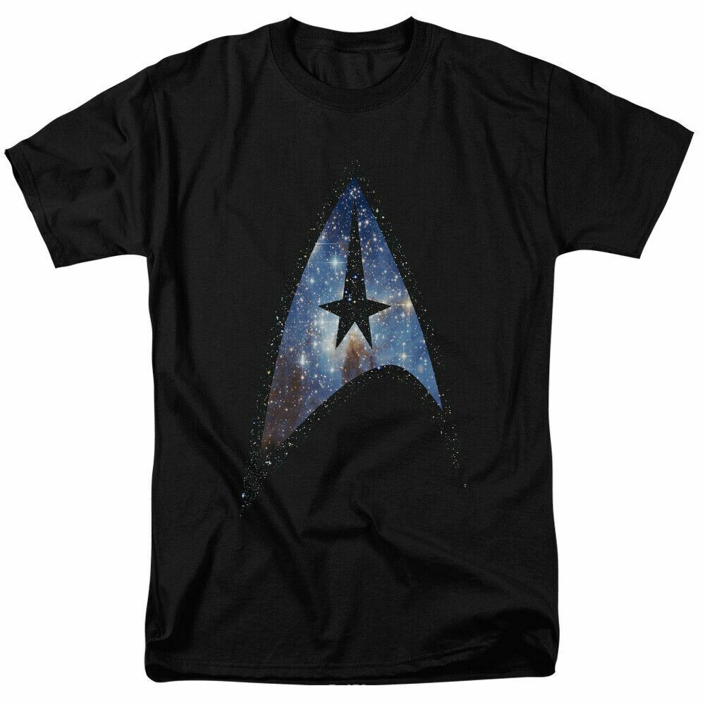 26 Star Trek Galactic Shield T Shirt Licensed Sci-Fi TV Classic Adult Tee New Black Unisex T-Shirt XL