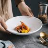 Conical Ceramic Salad & Ramen Bowl - Large Serving Dish for Home or Restaurant Use