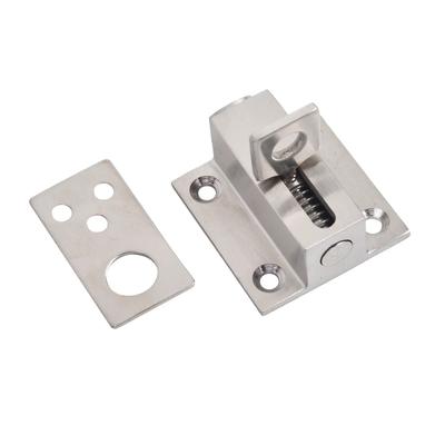 Self-Closing Spring Door Bolt Stainless Steel Latch Lock Anti-Theft Latch Automatic Latch Bolt Window Door Security Lock