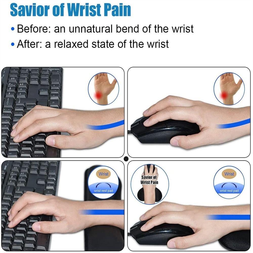 Gaming Office Mice Mat For PC Non-slip Laptop Keyboard Pad Mouse Pad Mouse Mat Wrist Rest Pad