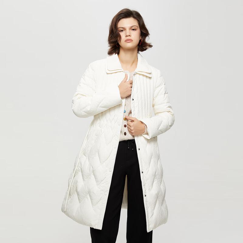 Women's Double-Layer Lapel Mid-Length Down Jacket