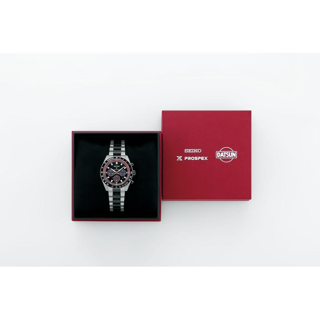 Seiko PROSPEX SPEEDTIMER Cronógrafo Solar con Tacómetro Reloj SBDL109 Datsun 240Z Edición Limitada Acero Inoxidable para Hombre