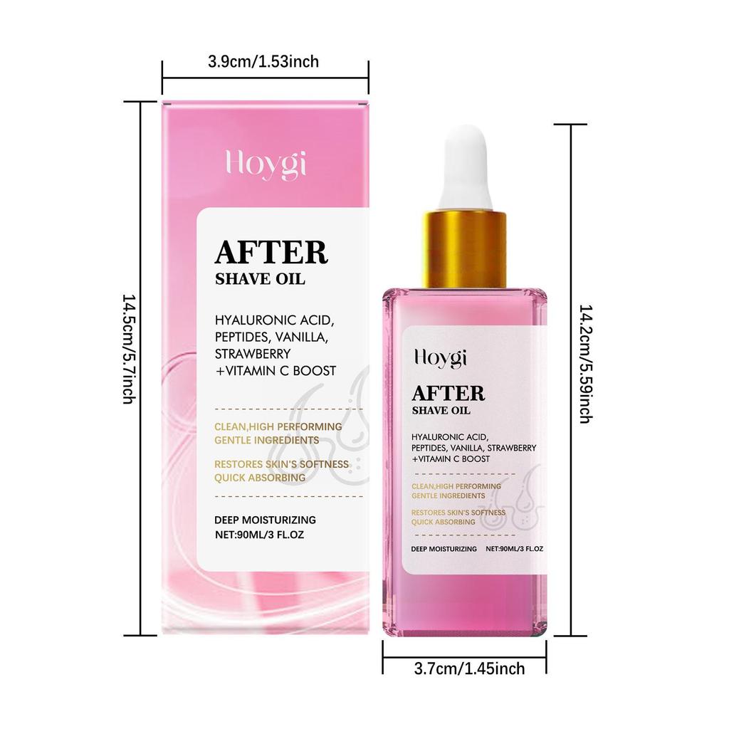 HOYGI Strawberry Scent Hair & Skin Aftershave Oil - Moisturizing, Nourishing, Smoothing Daily Care.