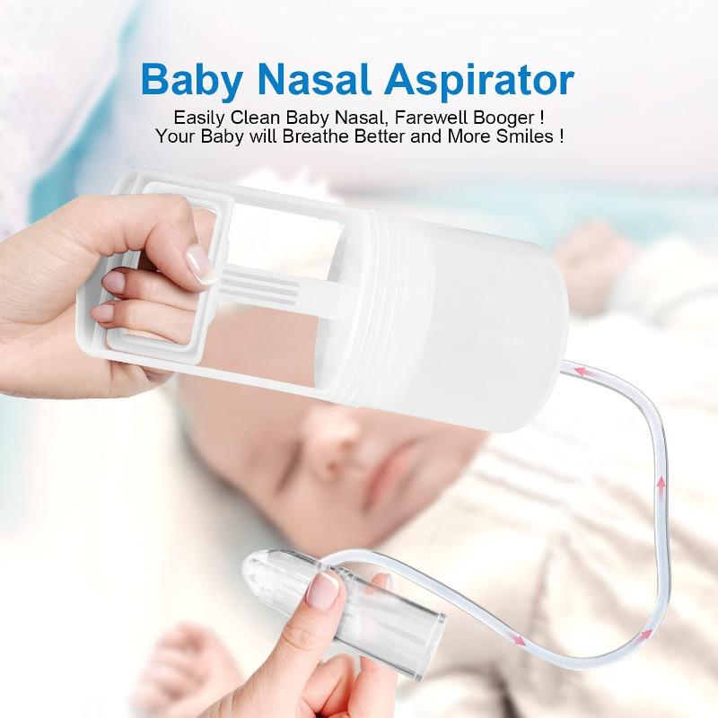 Baby Nasal Aspirator Powerful Hand Pump Nose Sucker Quiet Manual Nose Suctioners for Babies Baby Nasal Sucker Aspirator Snot