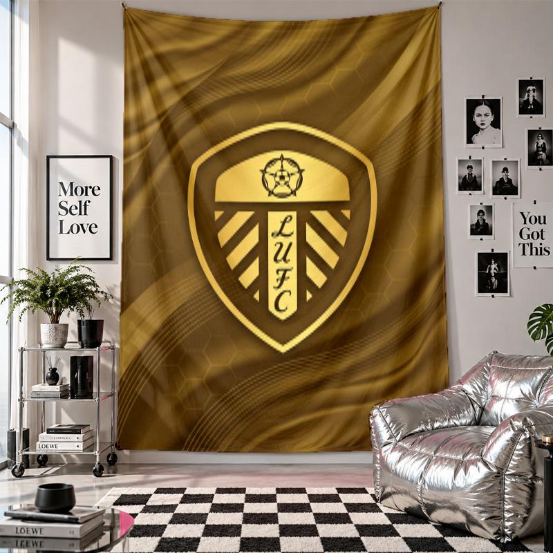 Leeds United Wall Tapestry Home Decor Wall Hanging Cloth for Bedroom Living Room Background