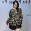 Lace-stitched Long-sleeved Top for Women In Spring and Autumn. New Style. Heavyweight Rhinestone Round-neck Leopard Print Top.