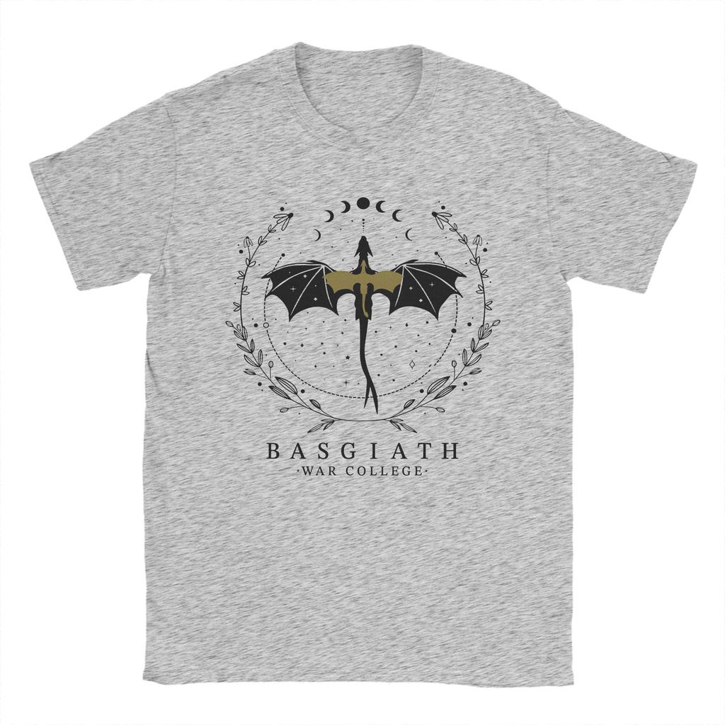 Casual Basgiath War College  Violet Sorrengail Tshirts For Men Women Crewneck Short Sleeve Top Tee  Cotton Summer Clothes